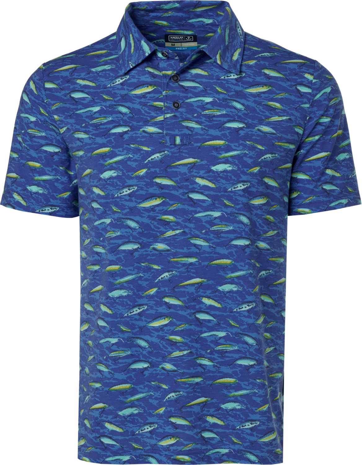 Magellan Outdoors Men's Pro Jacob Wheeler Angler Printed Polo Shirt