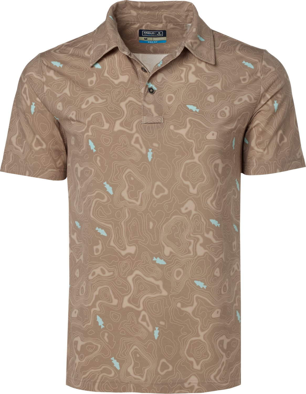 Magellan Outdoors Men's Pro Jacob Wheeler Angler Printed Polo Shirt                                                              - view number 5