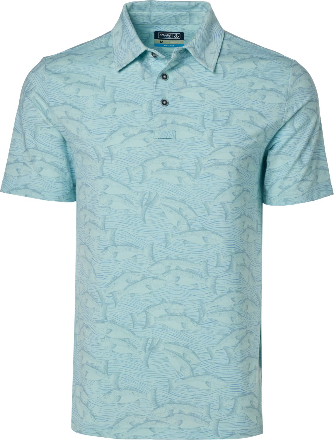 Magellan Outdoors Men's Pro Jacob Wheeler Angler Printed Polo Shirt                                                              - view number 5