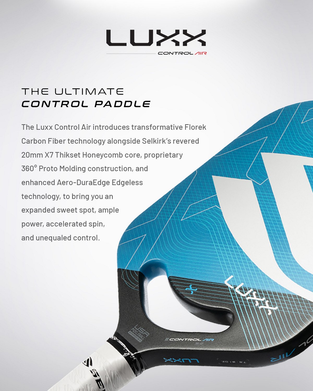 Selkirk Sport LUXX Control Air Invikta Pickleball Paddle                                                                         - view number 6