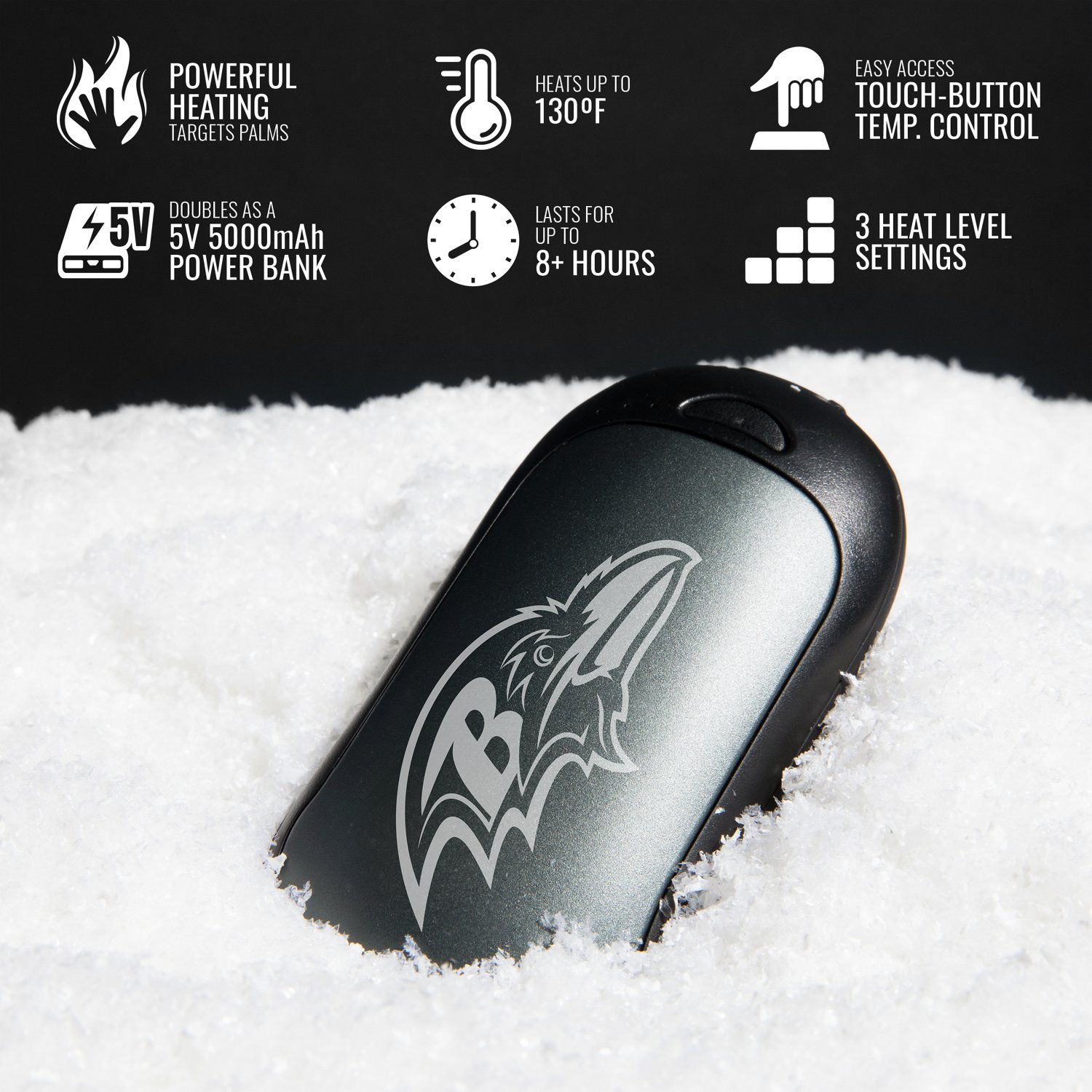 ActionHeat Ravens Rechargeable Hand Warmer                                                                                       - view number 4