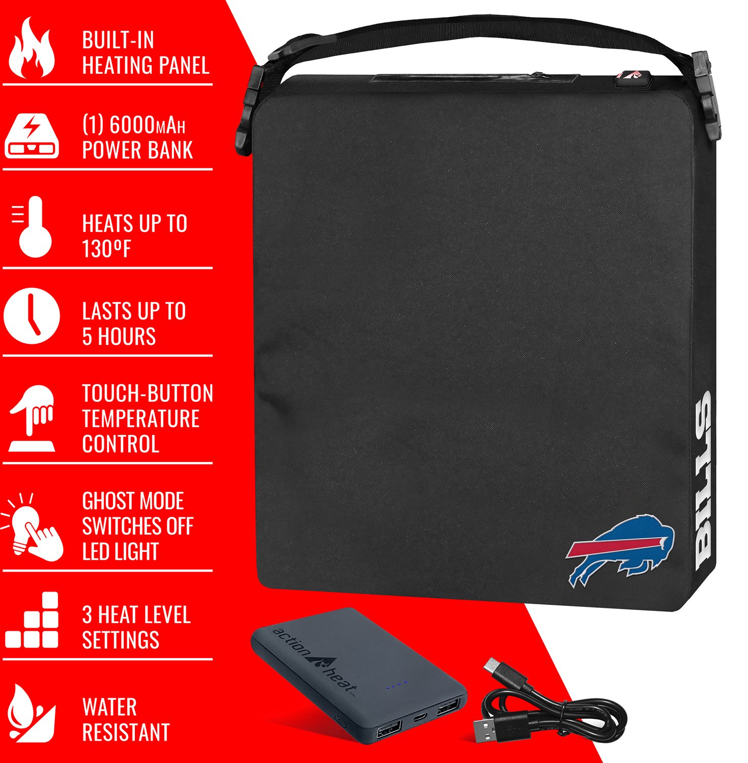 ActionHeat Bills 5V Battery Heated Seat Cushion - view number 4