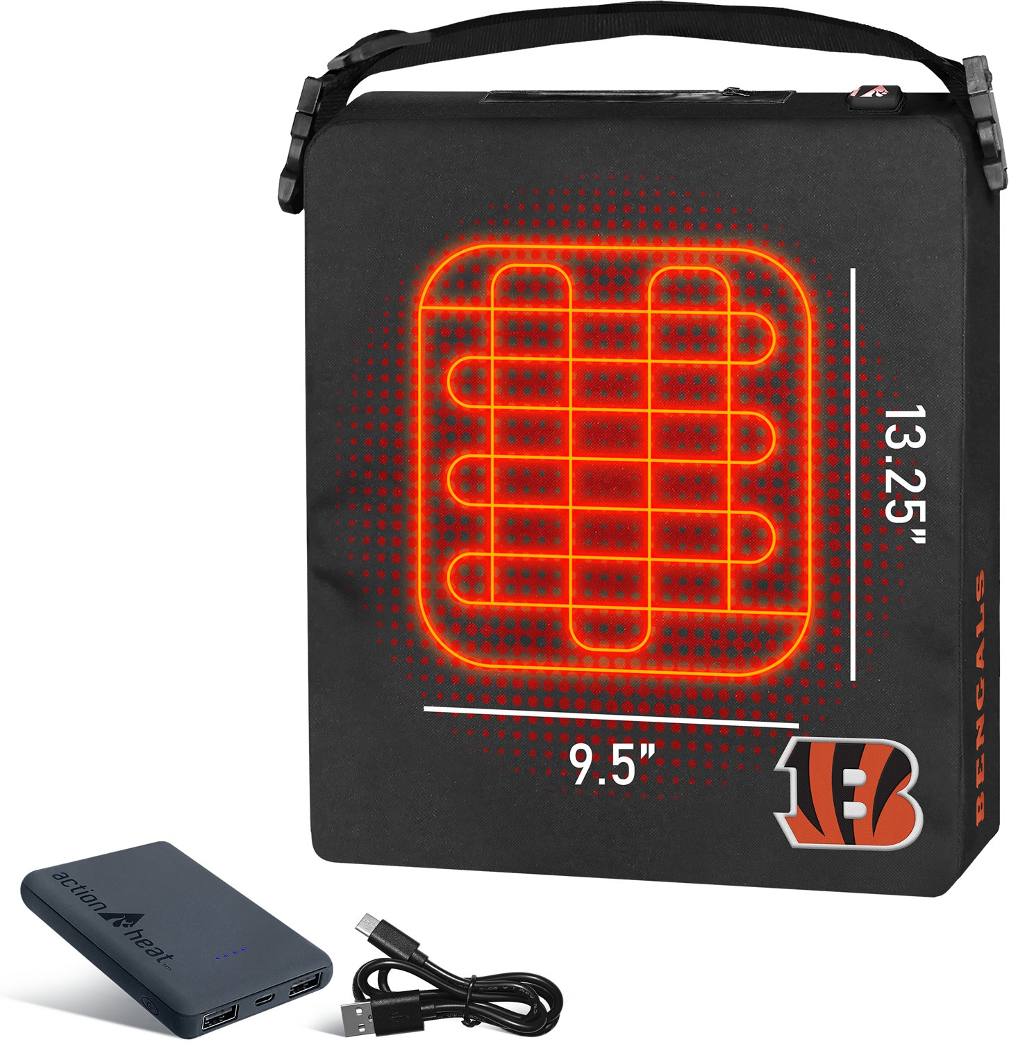 ActionHeat Bengals 5V Battery Heated Seat Cushion - view number 3
