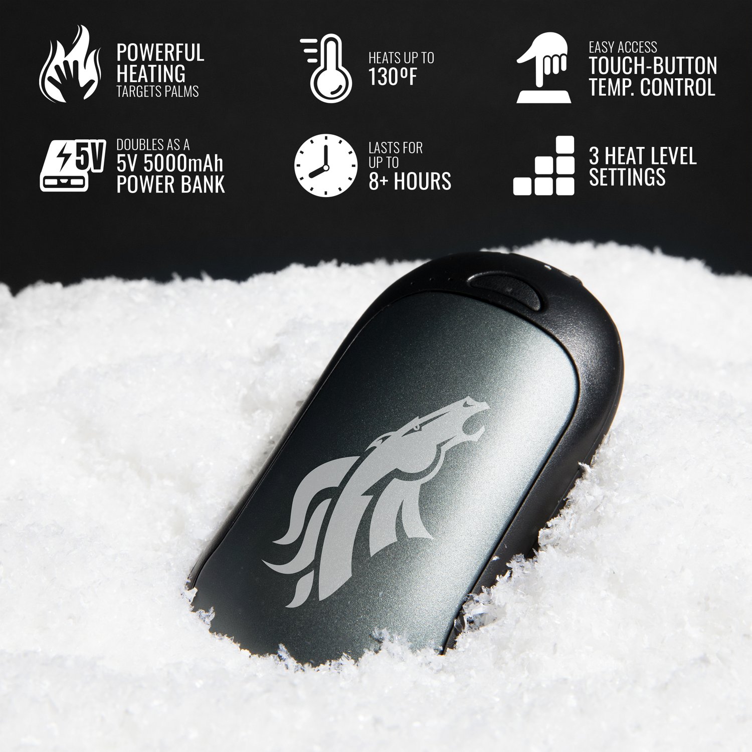 ActionHeat Broncos Rechargeable Hand Warmer                                                                                      - view number 4