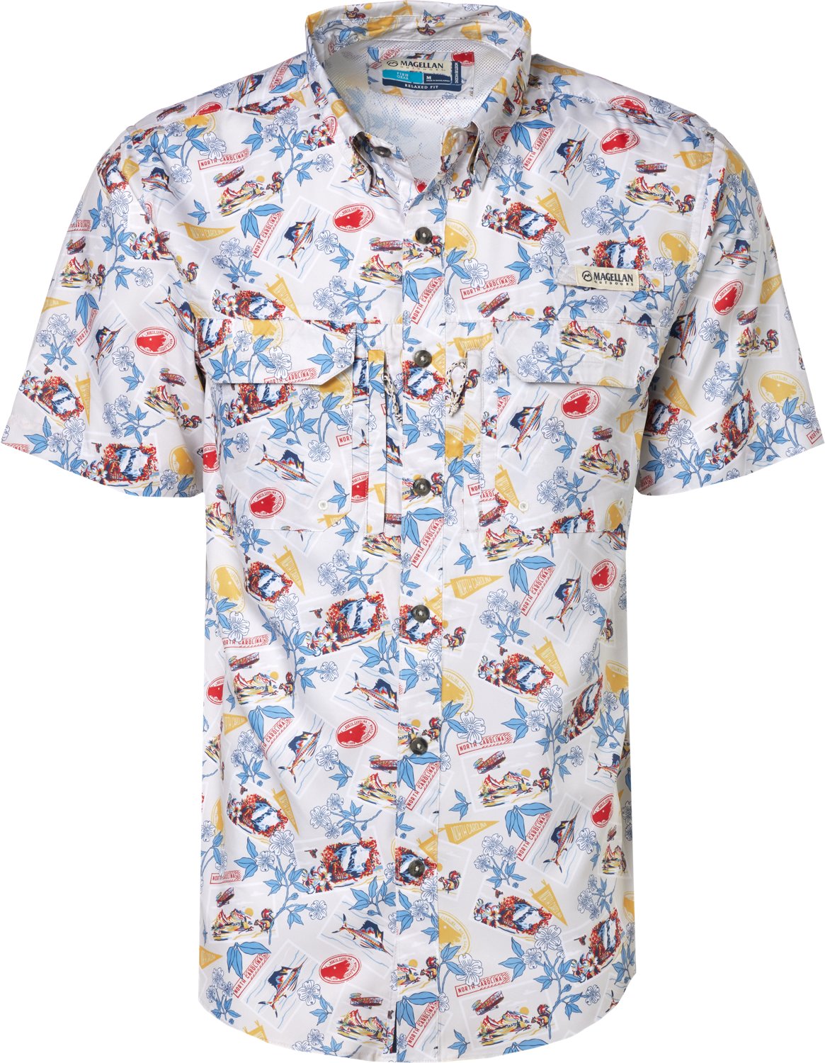 Magellan Outdoors Men's North Carolina Local State Print Shirt