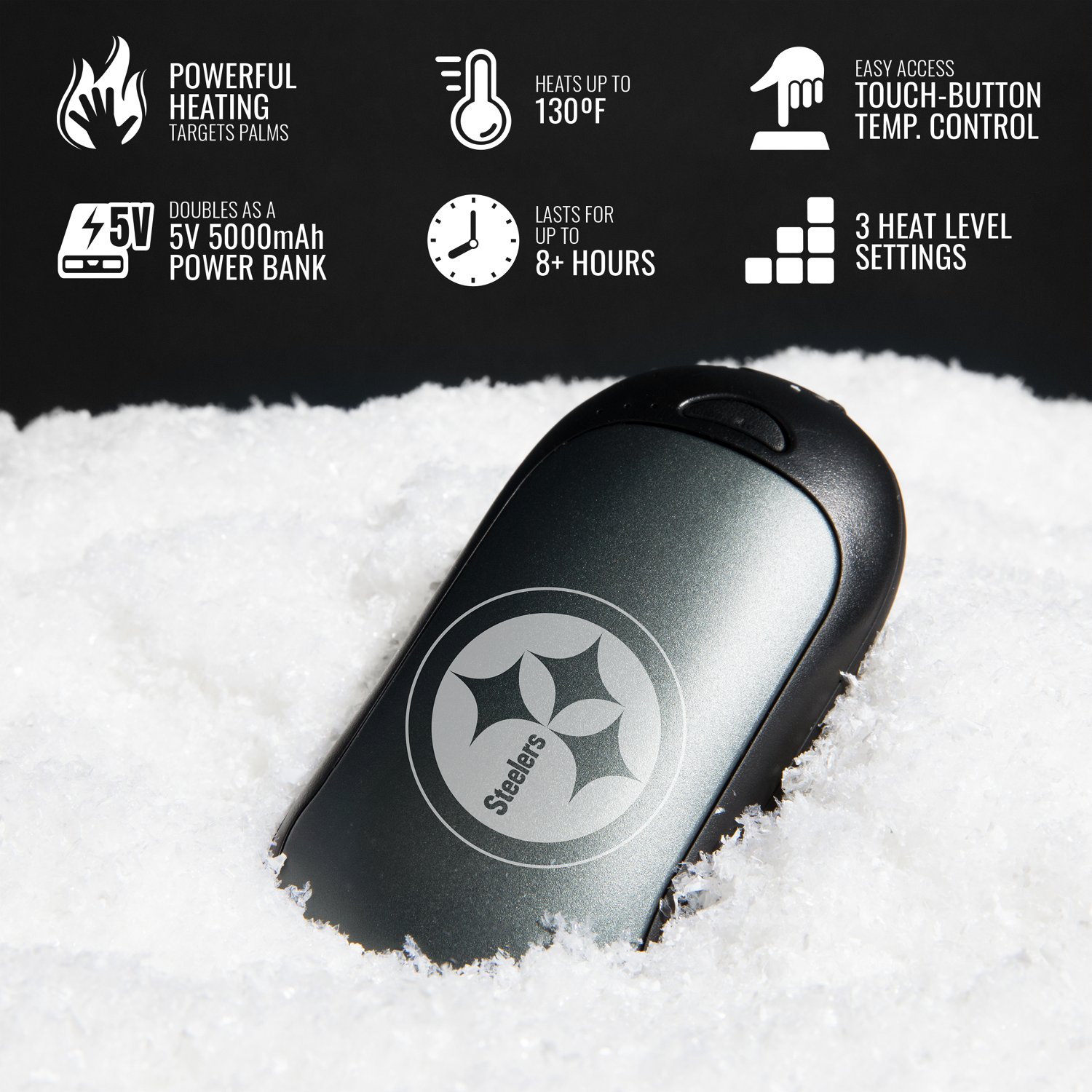 ActionHeat Steelers Rechargeable Hand Warmer - view number 4