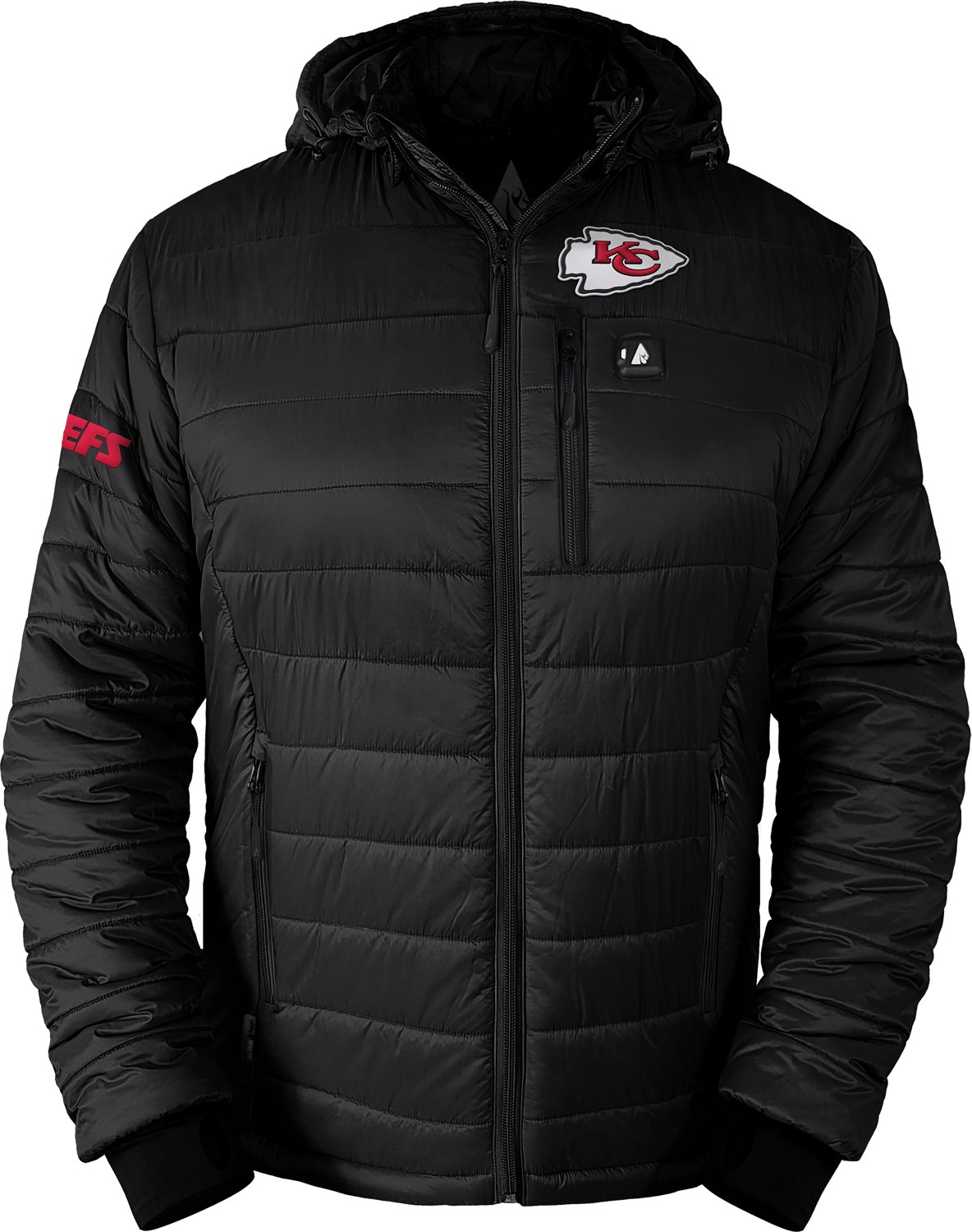 ActionHeat Men's Kansas City Chiefs 5V Puffer Battery Heated Jacket - view number 2