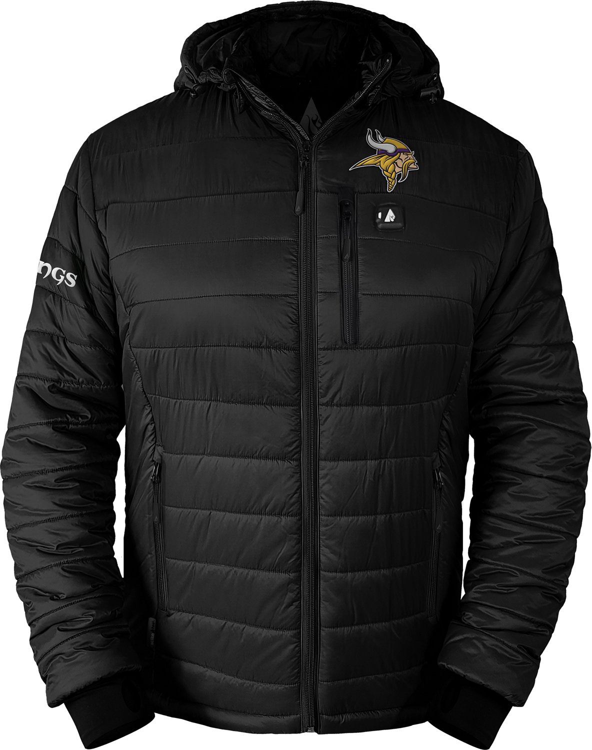 ActionHeat Men's Minnesota Vikings 5V Puffer Battery Heated Jacket - view number 2