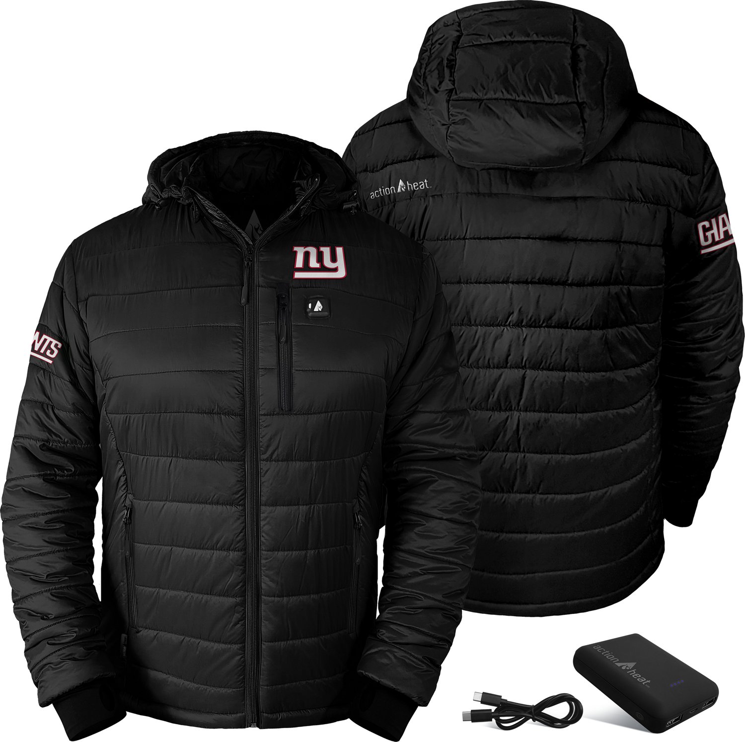 ActionHeat Men's New York Giants 5V Puffer Battery Heated Jacket - view number 6