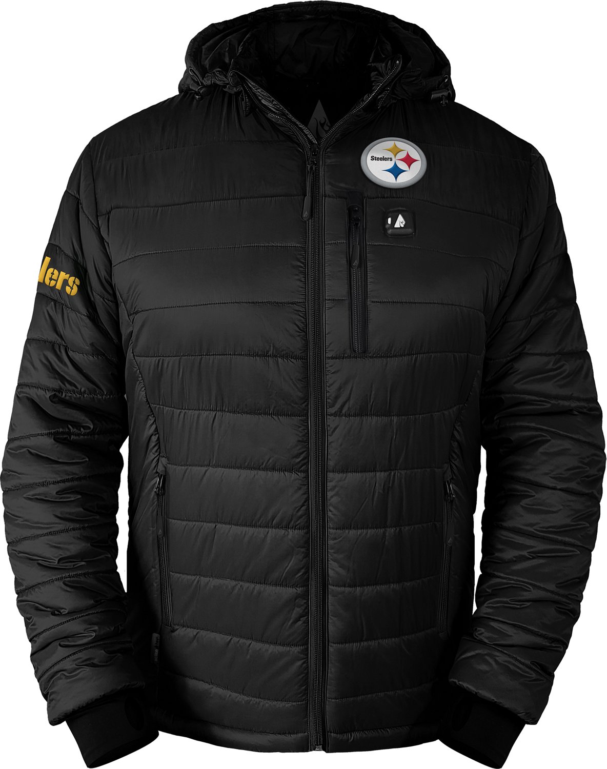 ActionHeat Men's Pittsburgh Steelers 5V Puffer Battery Heated Jacket - view number 2