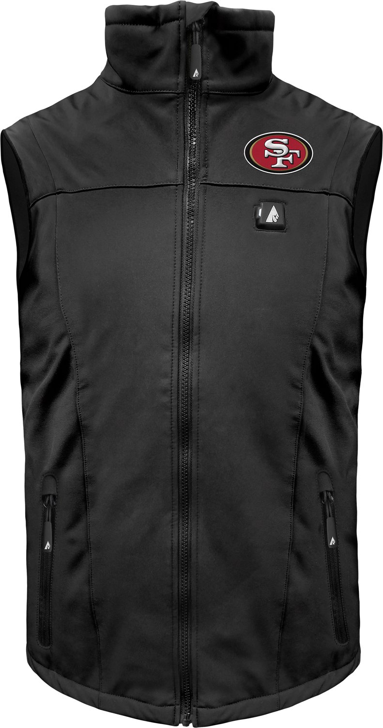 ActionHeat Men's San Francisco 49ers 5V Softshell Battery Heated Vest - view number 2