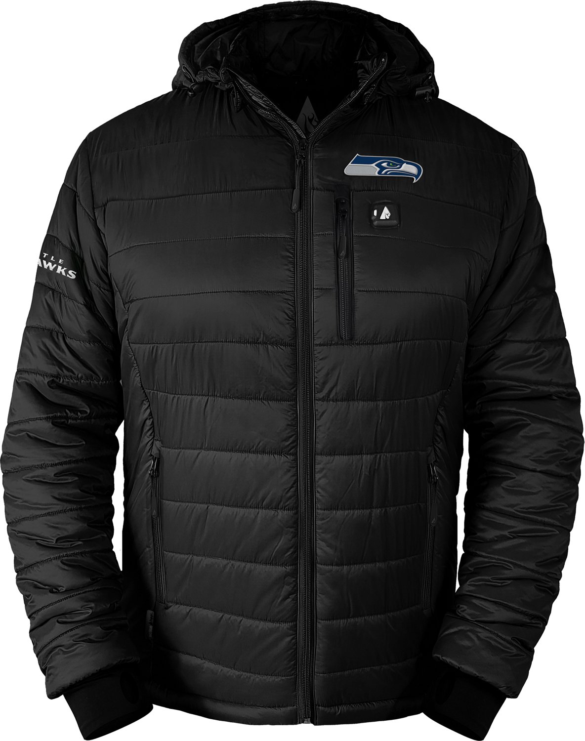 ActionHeat Men's Seattle Seahawks 5V Puffer Battery Heated Jacket - view number 2