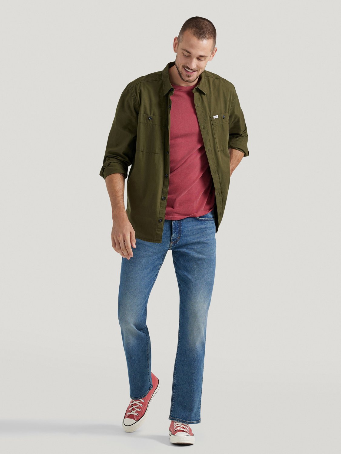 Lee Men's Extreme Motion Regular Fit Straight Leg Jeans - view number 6
