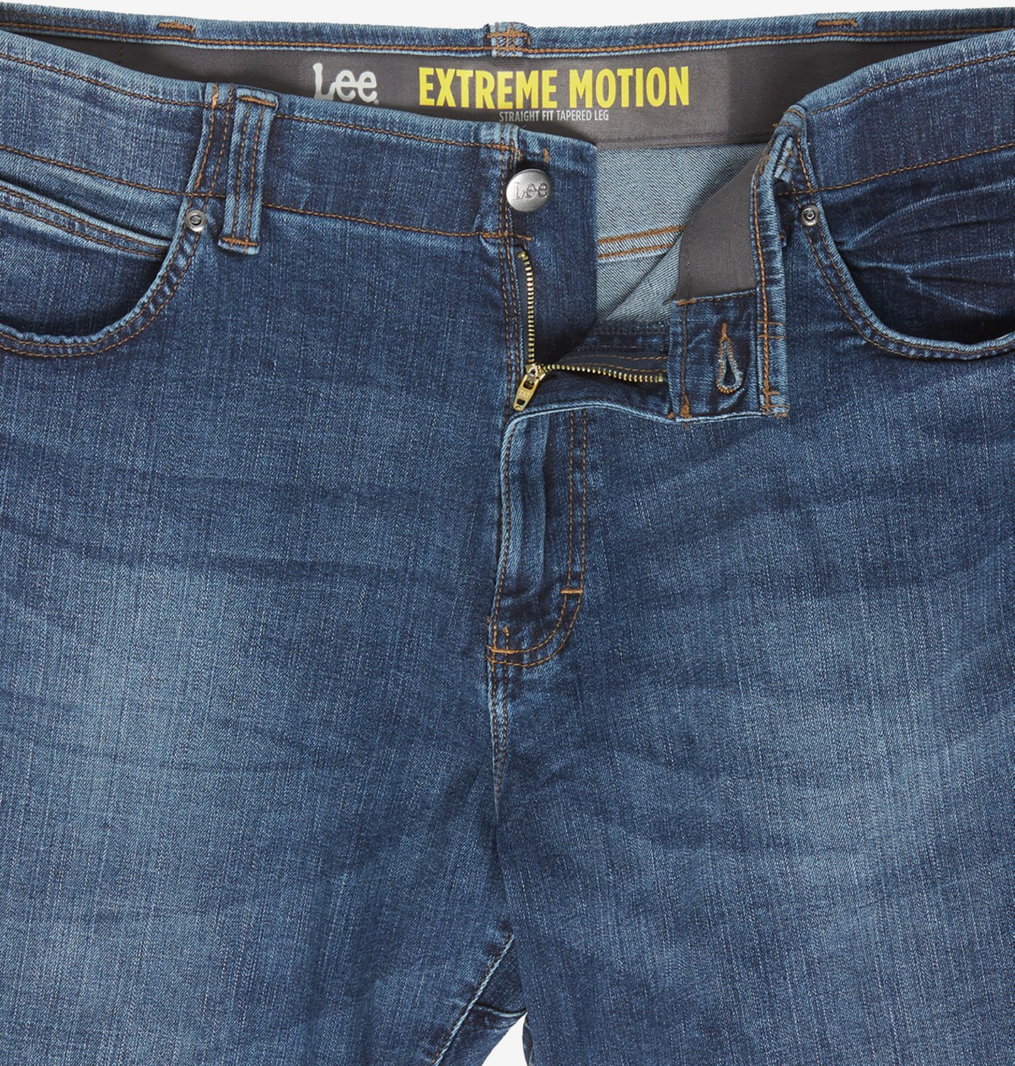 Lee Men's Big and Tall Extreme Motion Straight Fit Tapered Leg Jeans - view number 6