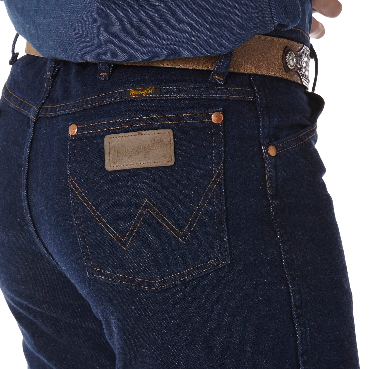 Wrangler Men's Cowboy Cut Navy Stretch Slim Fit Jeans - view number 6