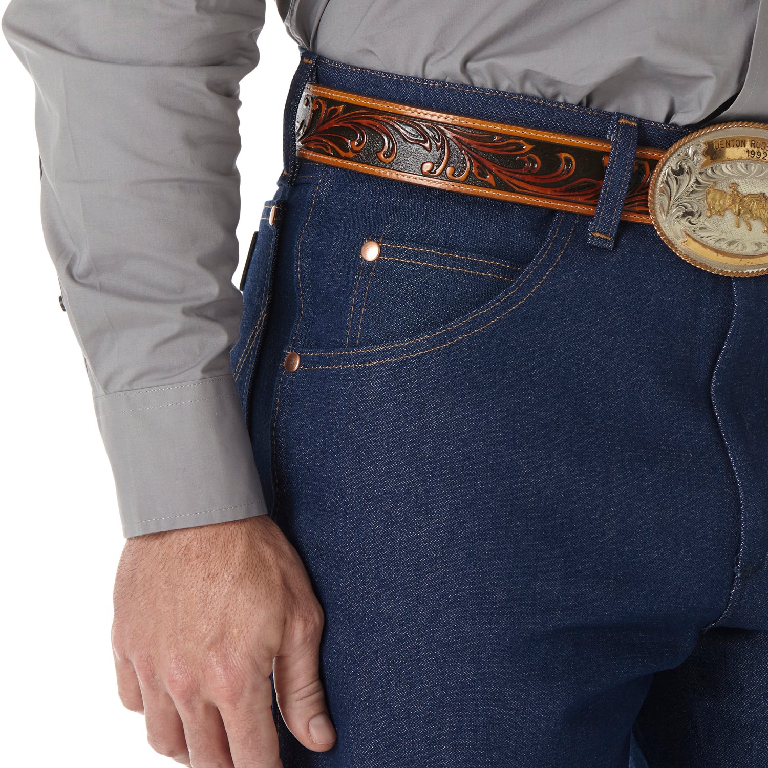 Wrangler Men's Cowboy Cut Relaxed Fit Rigid Jeans - view number 4