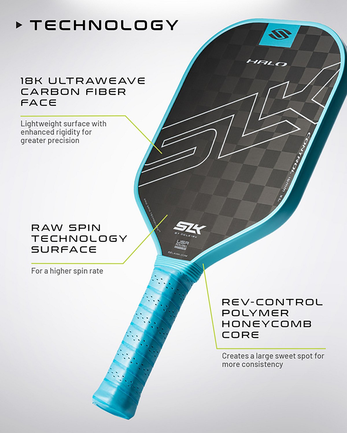 Selkirk Sport SLK Halo Control Max Pickleball Paddle                                                                             - view number 7