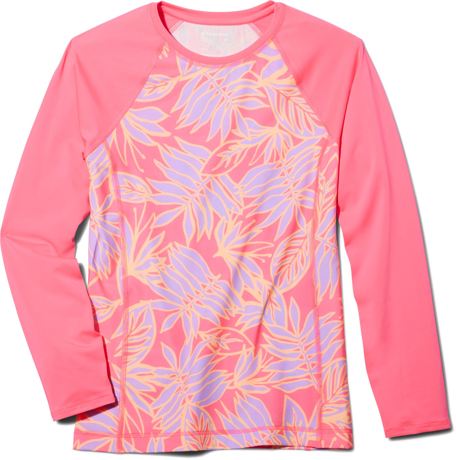 O'Rageous Juniors' Tropics Printed Long Sleeve Rash Guard - view number 2