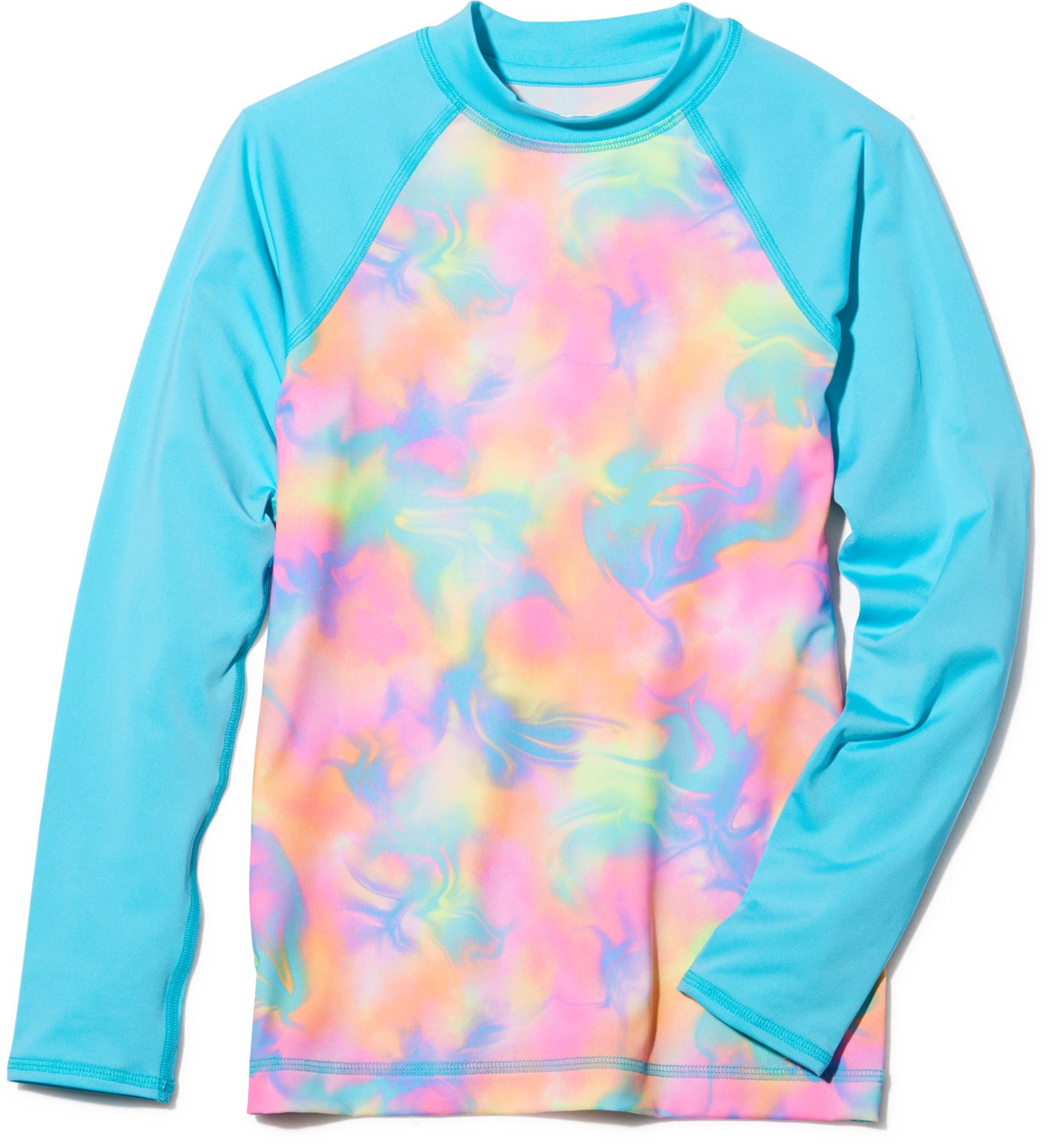 O'Rageous Girls' Leopard Printed Long Sleeve Rash Guard                                                                          - view number 2