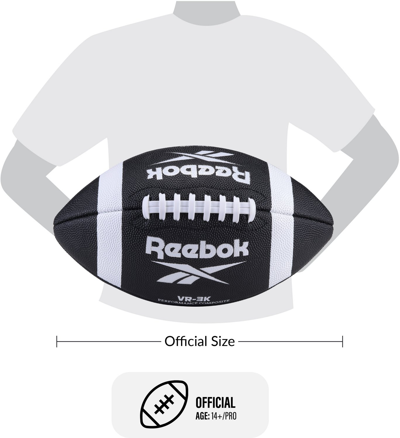 Reebok VR-3K Varsity Composite Football - view number 4