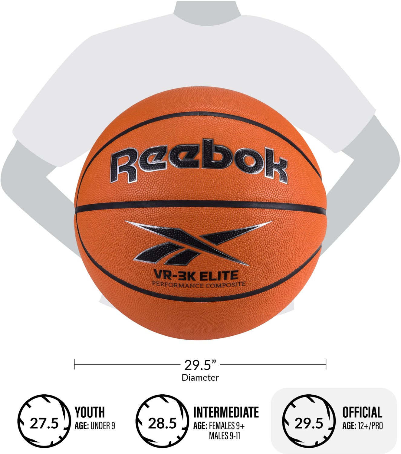 Reebok VR-3K Elite Hi-Viz Composite Basketball