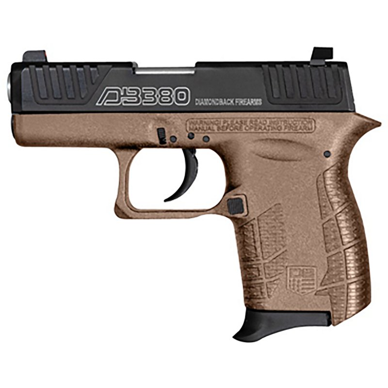 Diamondback DB380 Gen4 Semi-Auto Pistol - .380 ACP - Black - Flat Dark Earth
