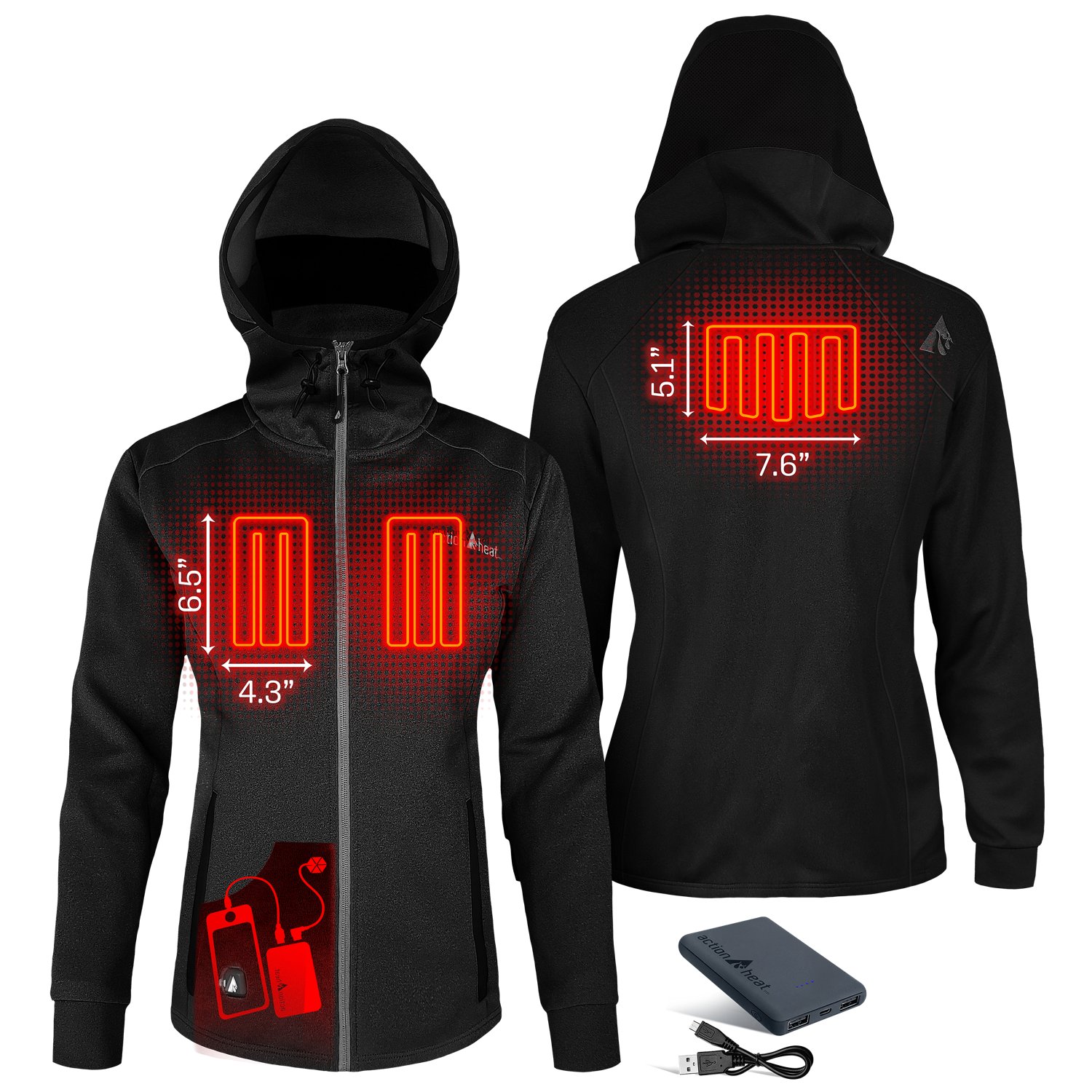ActionHeat Women's Slim Fit 5V Hoodie - view number 3