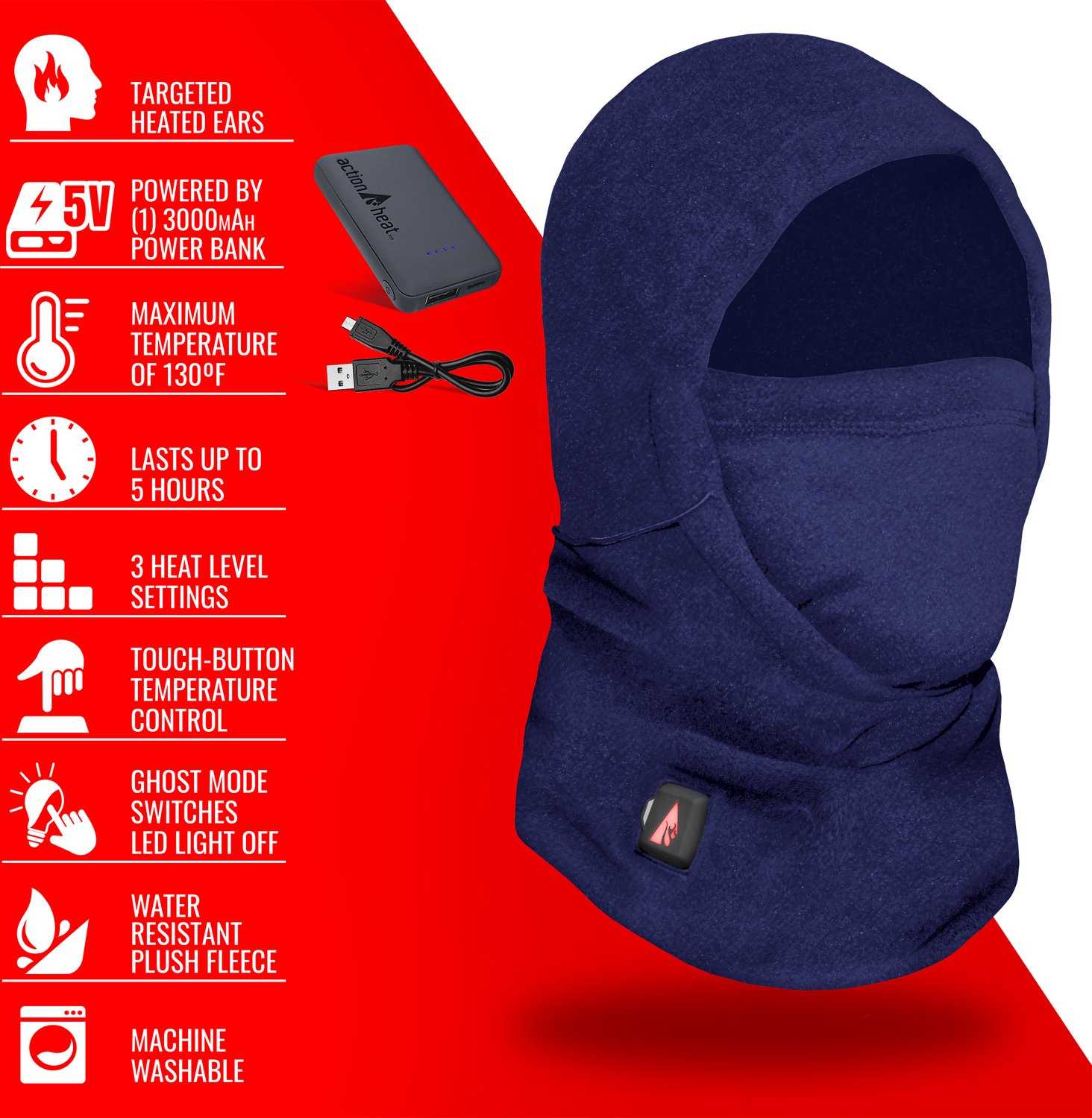 ActionHeat 5 V Battery Heated Balaclava - view number 4