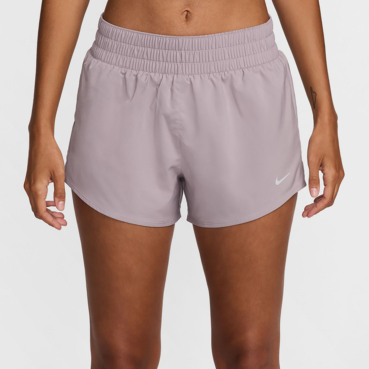 Nike Women s One Dri FIT Mid Rise Shorts 3in Academy