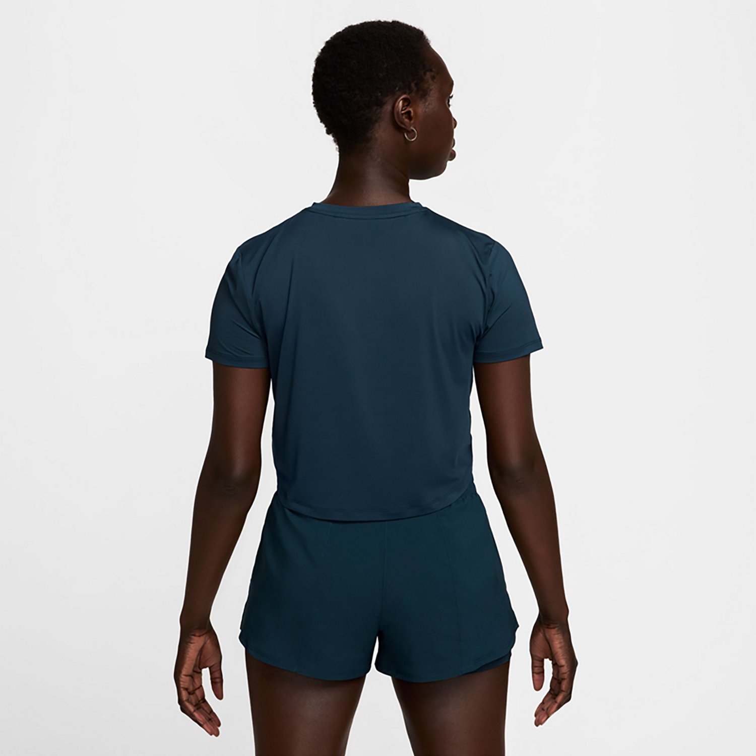 ★★Nike★★ One-Pit Dry Fit Short Sleeve Crop Top W Mink Br Nike Dri-FIT One Women's Standard Fit Short-Sleeve Cropped