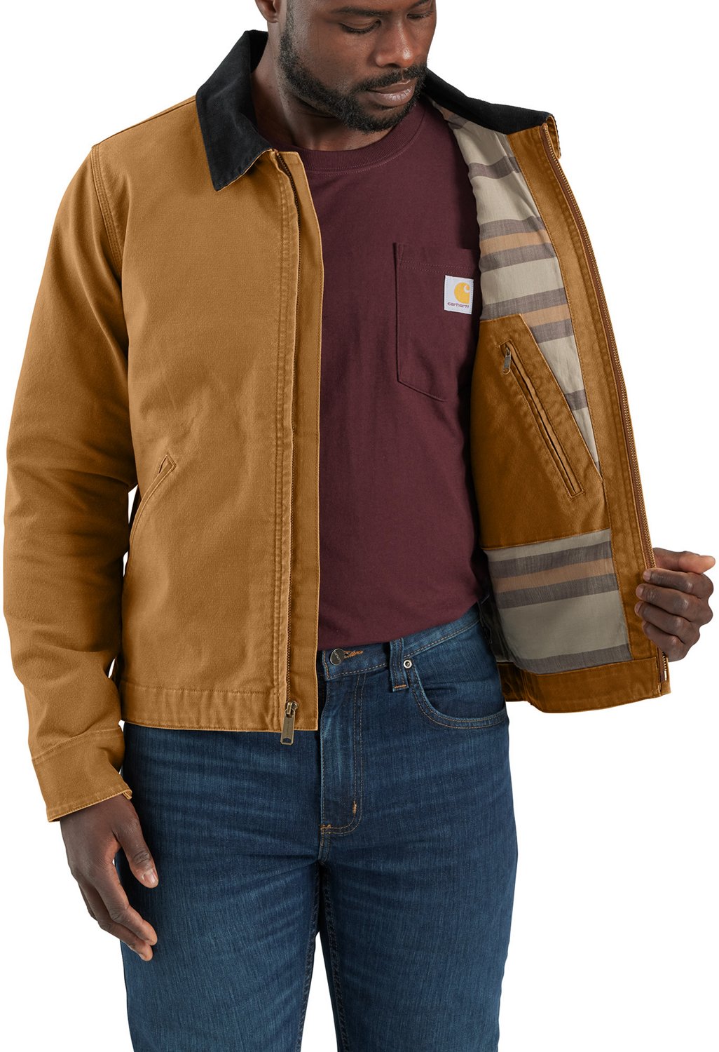 Carhartt Men's Rugged Flex Relaxed Fit Duck Detroit Jacket - view number 3