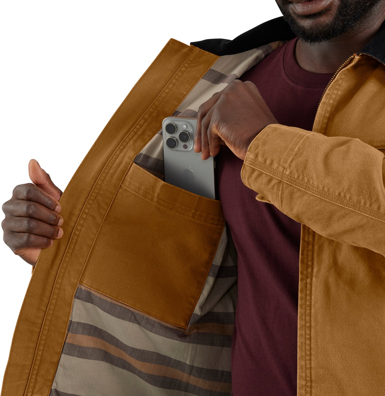Carhartt Men's Rugged Flex Relaxed Fit Duck Detroit Jacket - view number 5