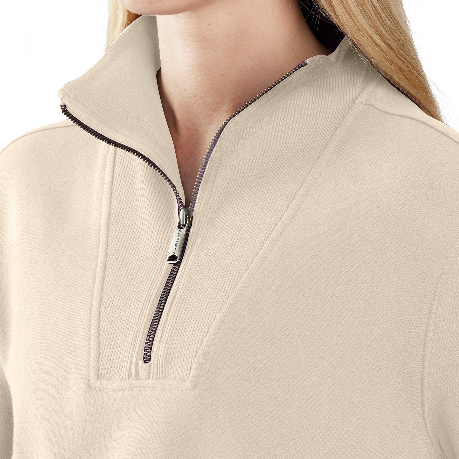 Carhartt Women's TENCEL Fiber Series Relaxed Fit 1/2 Zip Sweatshirt - view number 3