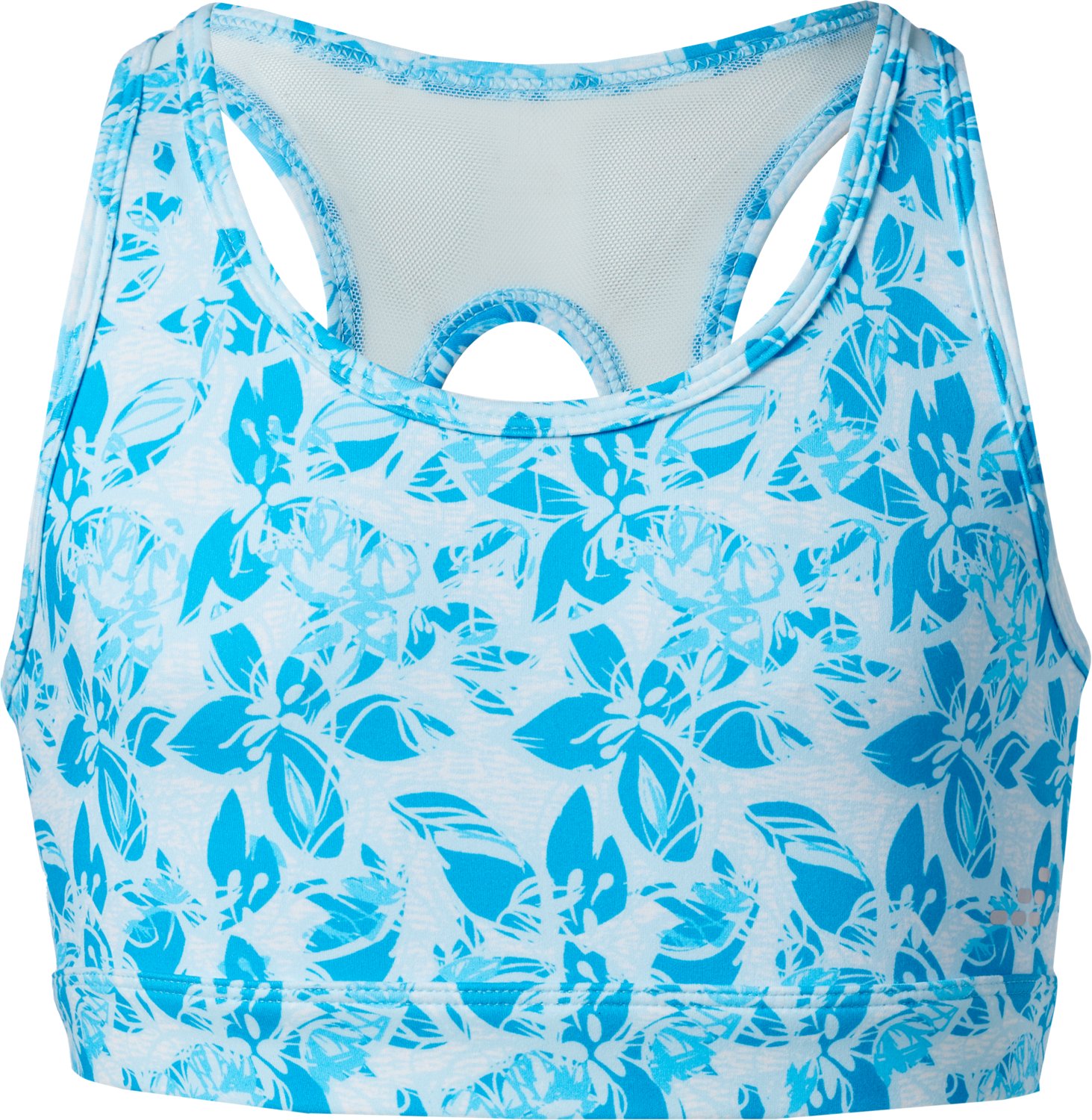 BCG Girls' Mesh Keyhole Printed Sports Bra                                                                                       - view number 1