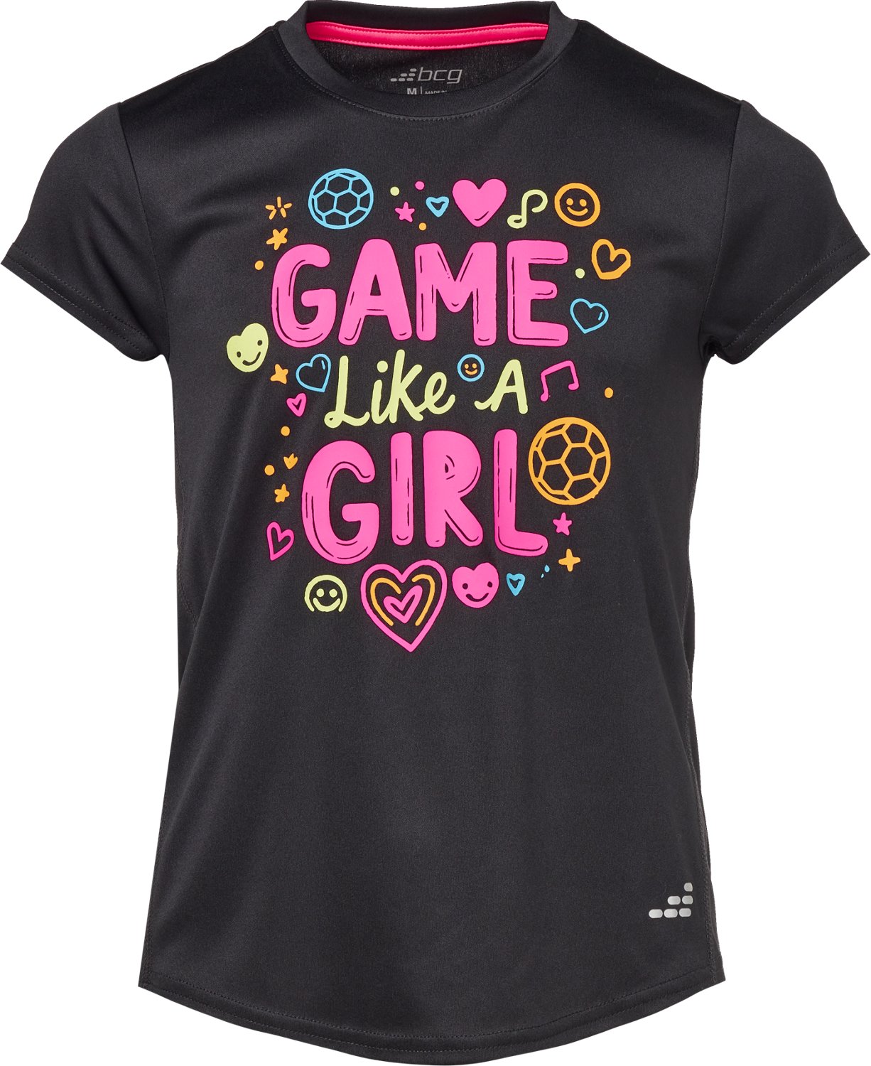 BCG Girls' Training Turbo Game Girl Graphic Short Sleeve T-shirt - view number 2