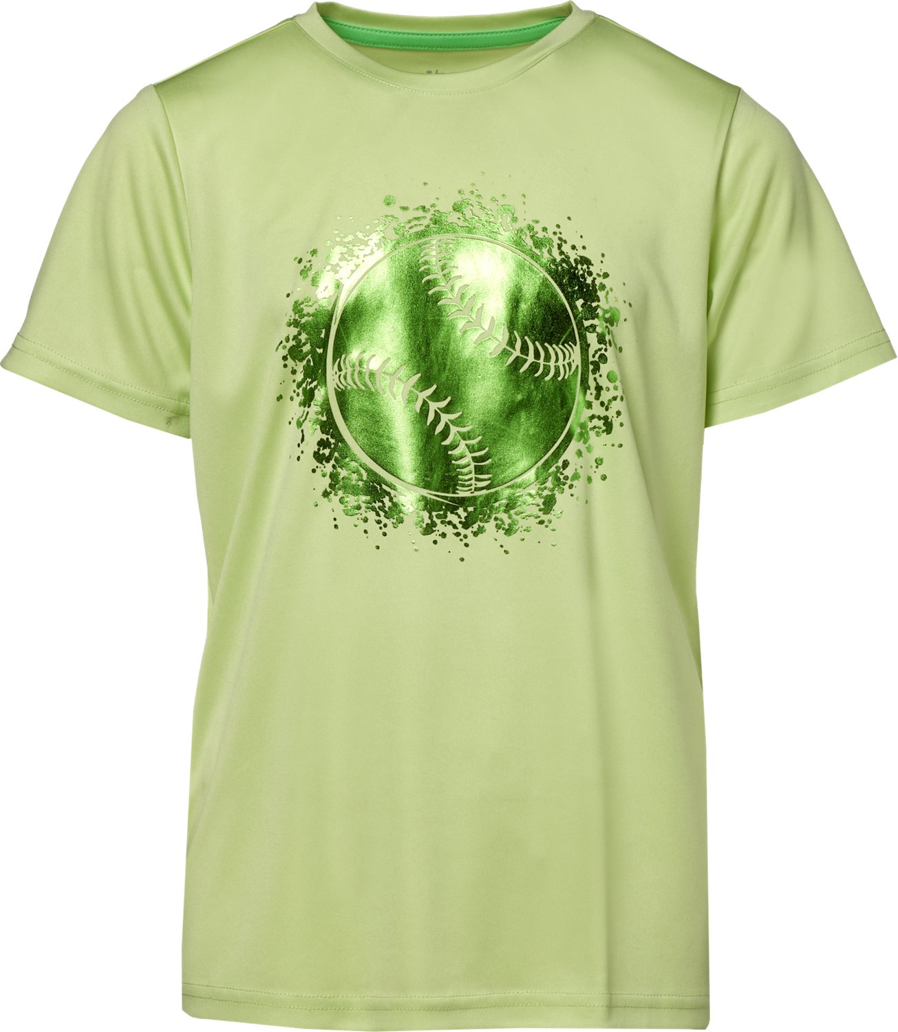 BCG Boys' Turbo Baseball Foil Short Sleeve Graphic T-shirt.                                                                      - view number 1