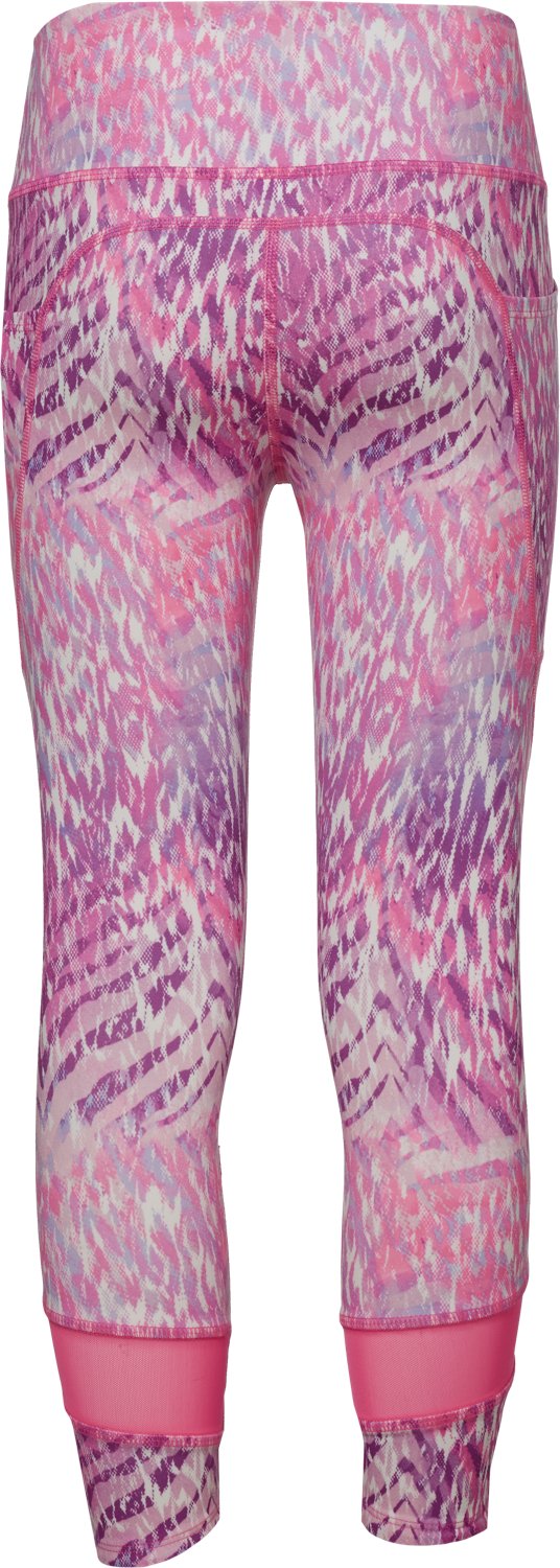 BCG Girls' High Rise Mesh Printed Leggings - view number 4