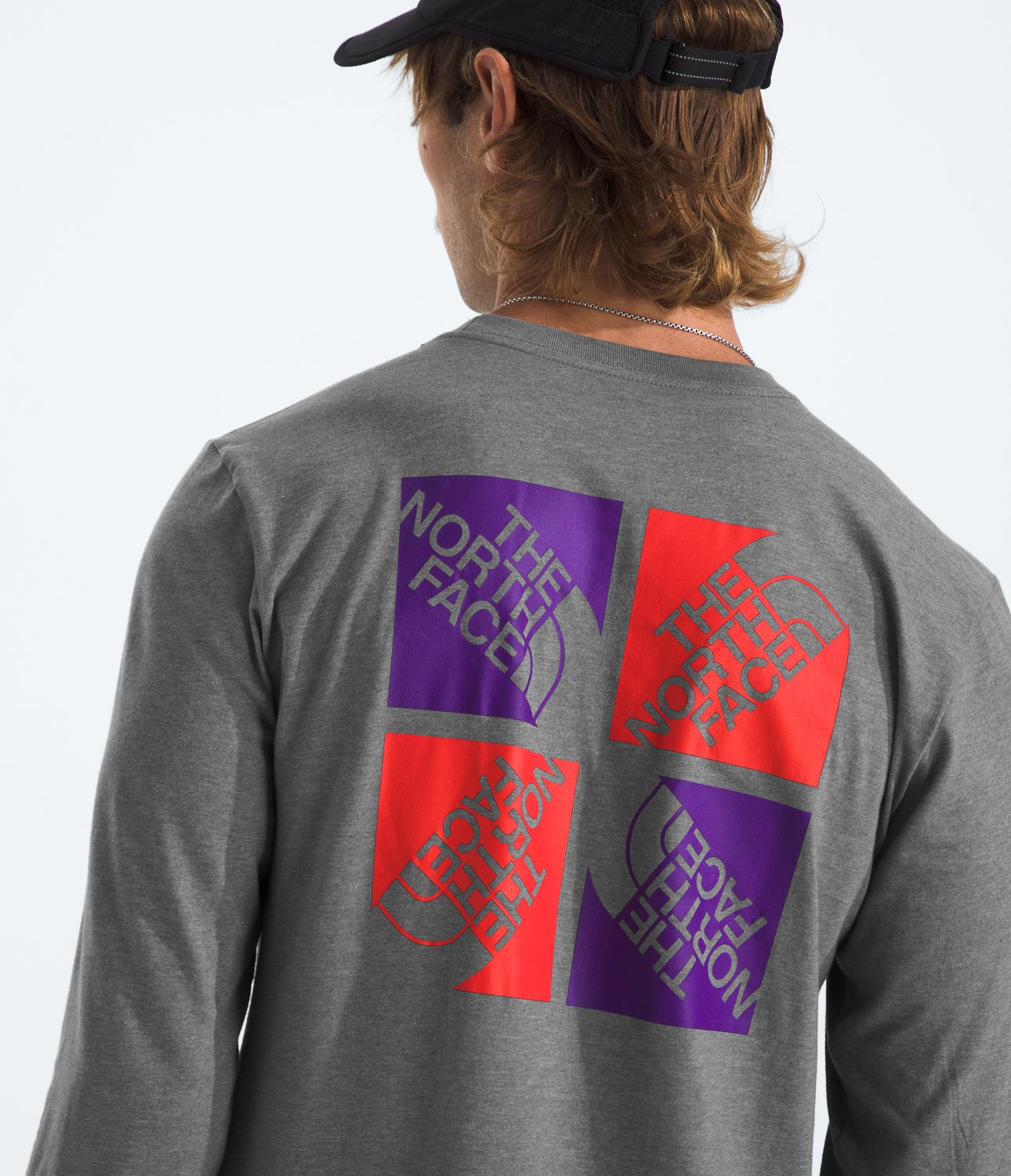 The North Face Men's Long Sleeve Multicolor Logo Tee                                                                             - view number 3