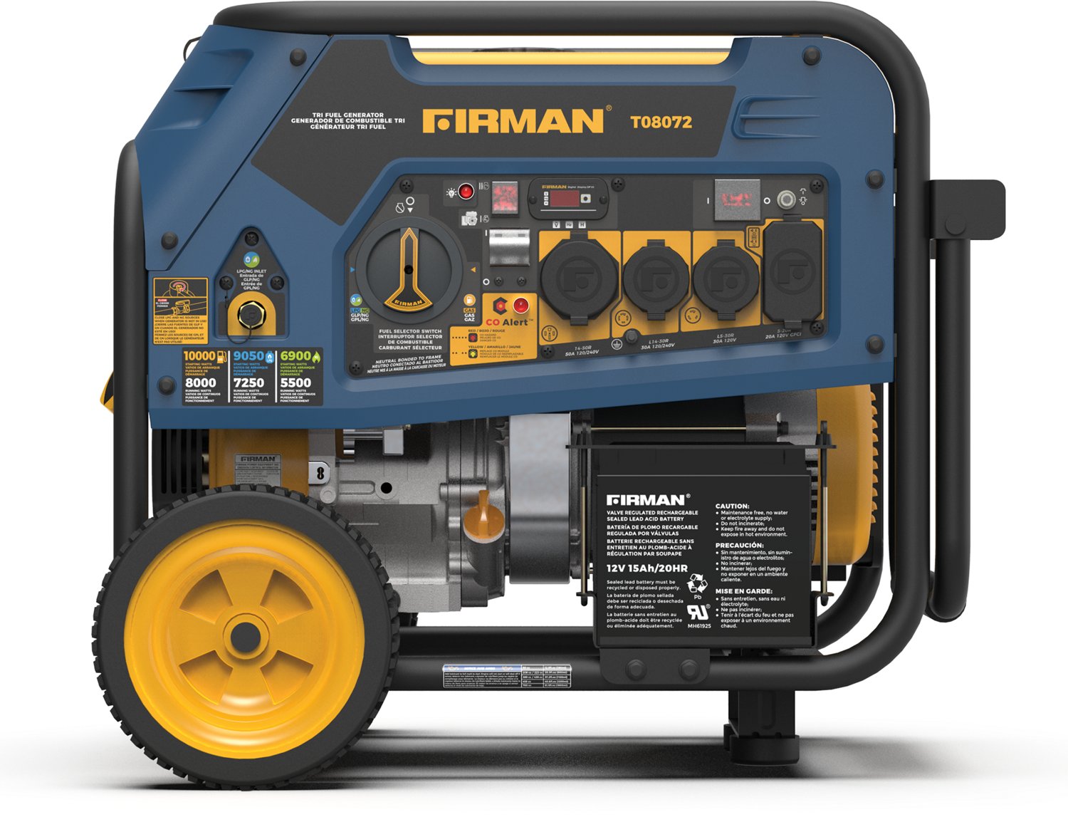 Firman Tri Fuel Portable Generator with Co Alert                                                                                 - view number 2
