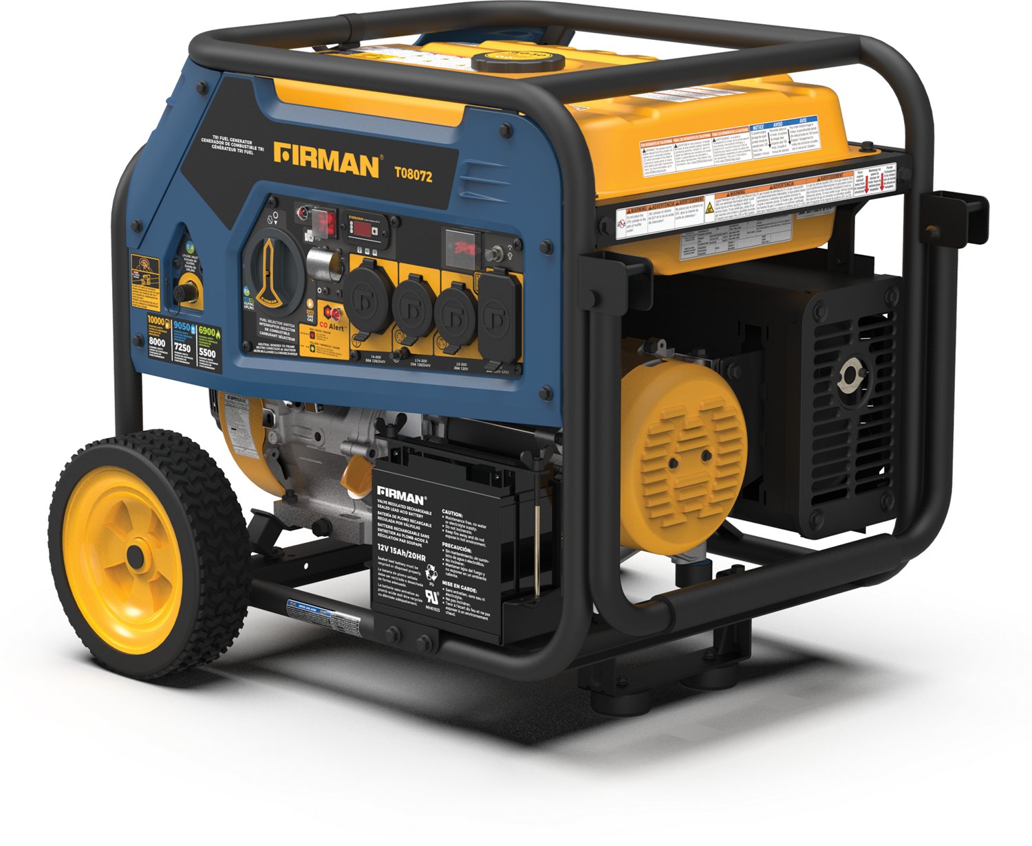Firman Tri Fuel Portable Generator with Co Alert                                                                                 - view number 6