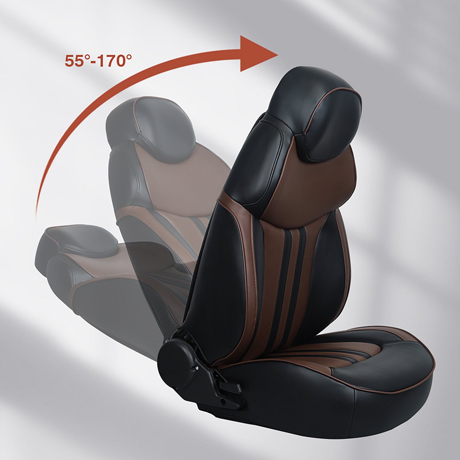 Leader Accessories High-Back Luxury Reclining Captain's Pontoon Boat Seat - view number 4