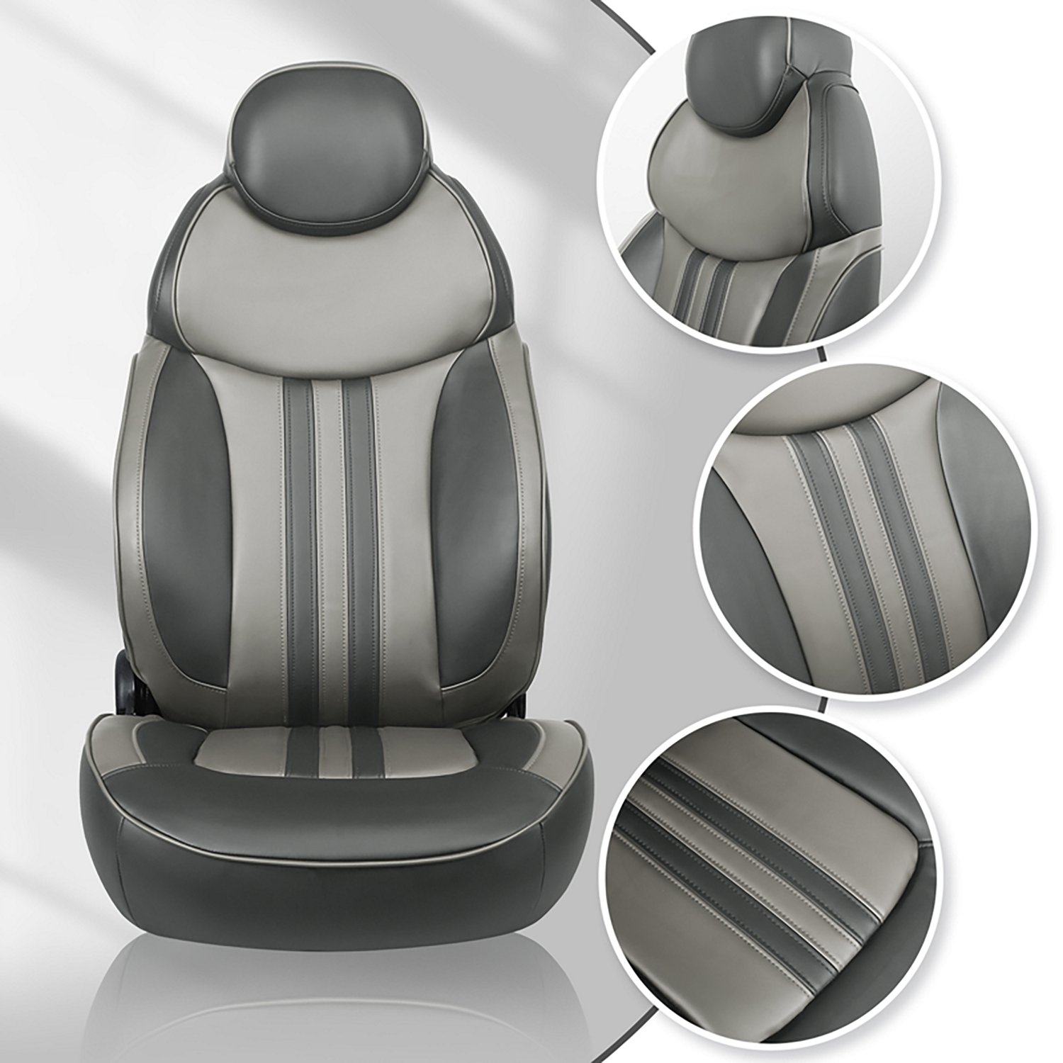 Leader Accessories High-Back Luxury Reclining Captain's Pontoon Boat Seat                                                        - view number 2