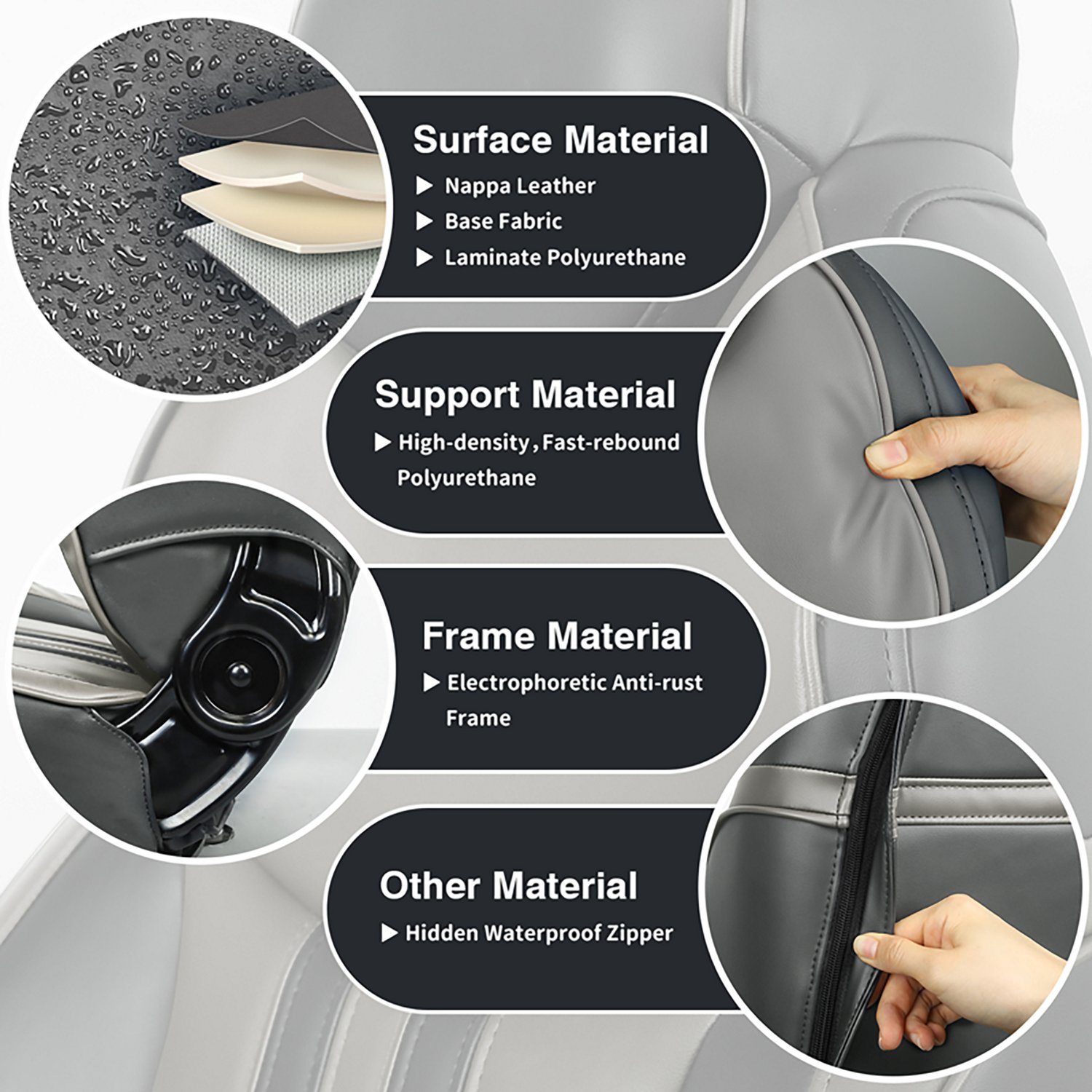 Leader Accessories High-Back Luxury Reclining Captain's Pontoon Boat Seat                                                        - view number 3