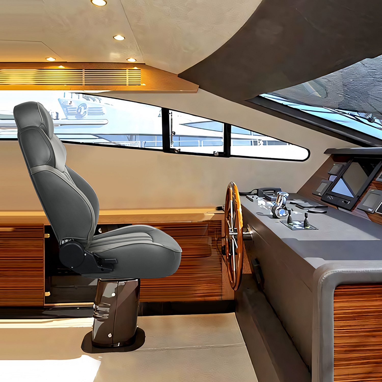 Leader Accessories High-Back Luxury Reclining Captain's Pontoon Boat Seat                                                        - view number 7