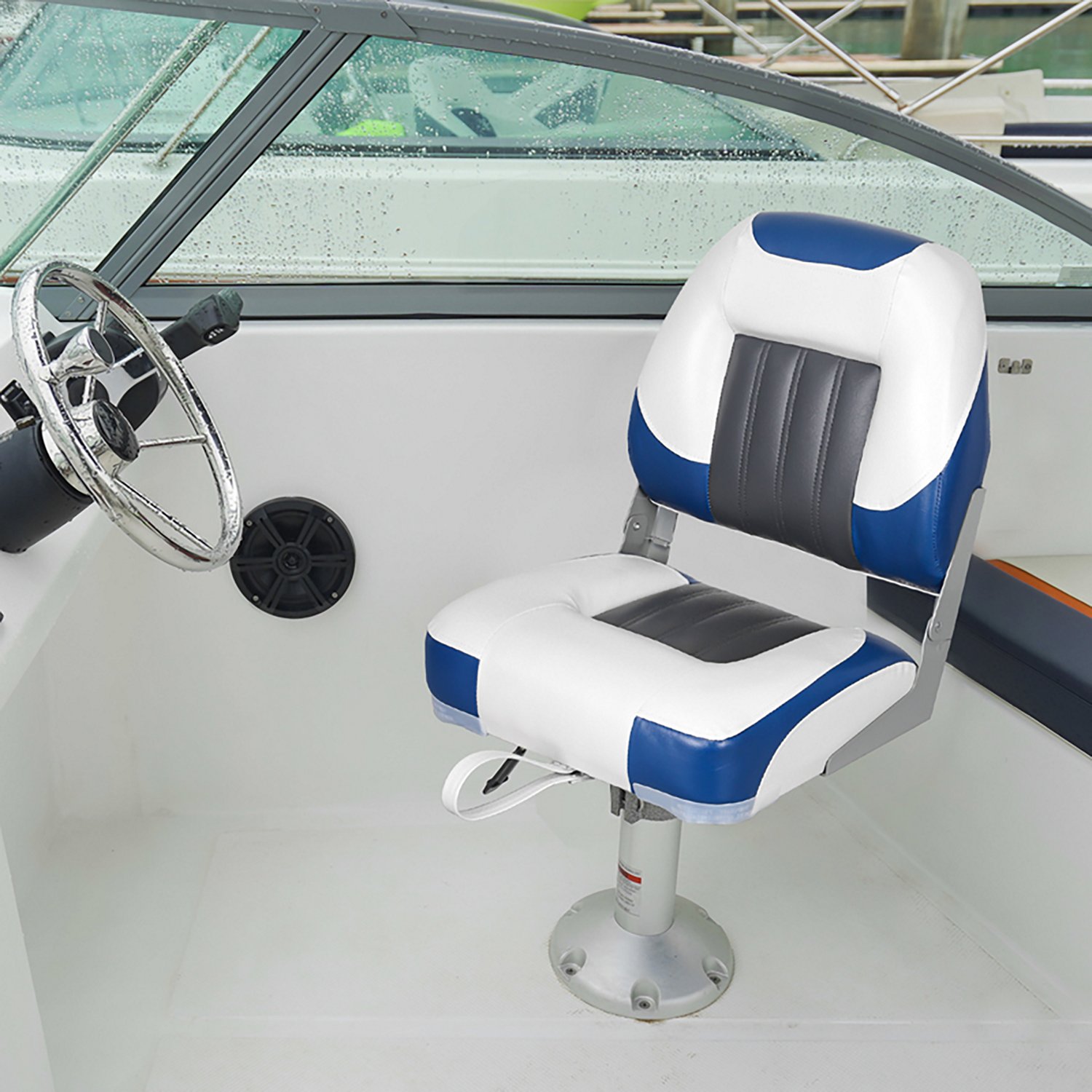 Leader Accessories Low-Back Folding Fishing Boat Seat                                                                            - view number 7