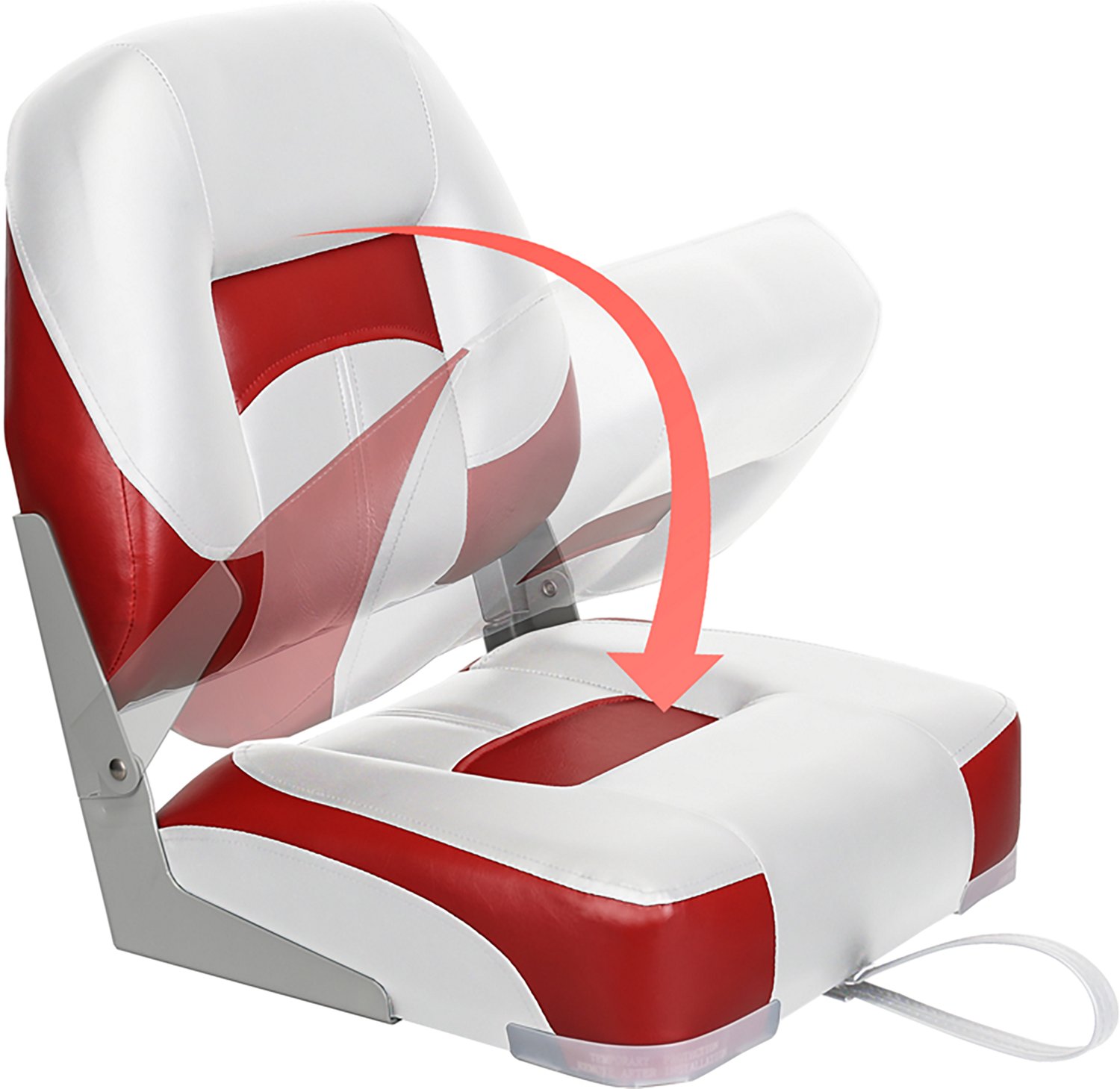 Leader Accessories Low-Back Folding Fishing Boat Seat                                                                            - view number 7