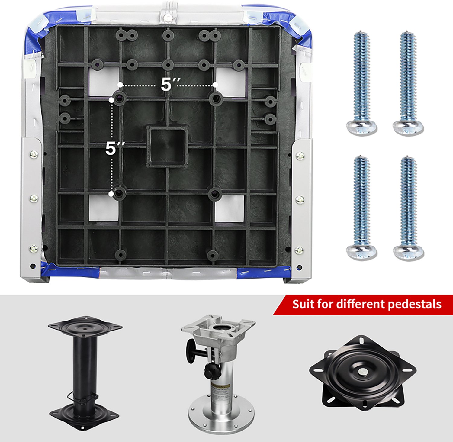 Leader Accessories Low-Back Folding Fishing Boat Seats Set of 2 - view number 6