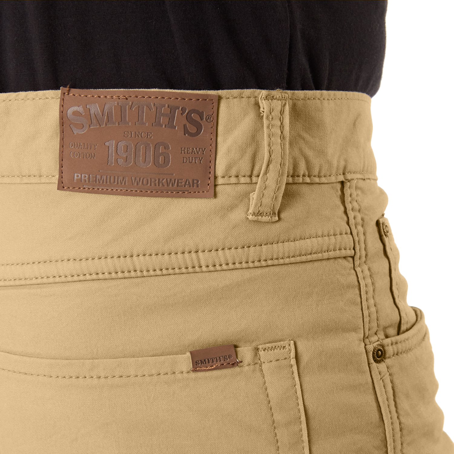 Smith's Workwear Men's Stretch Fleece-Lined Canvas 5-Pocket Pants - view number 3