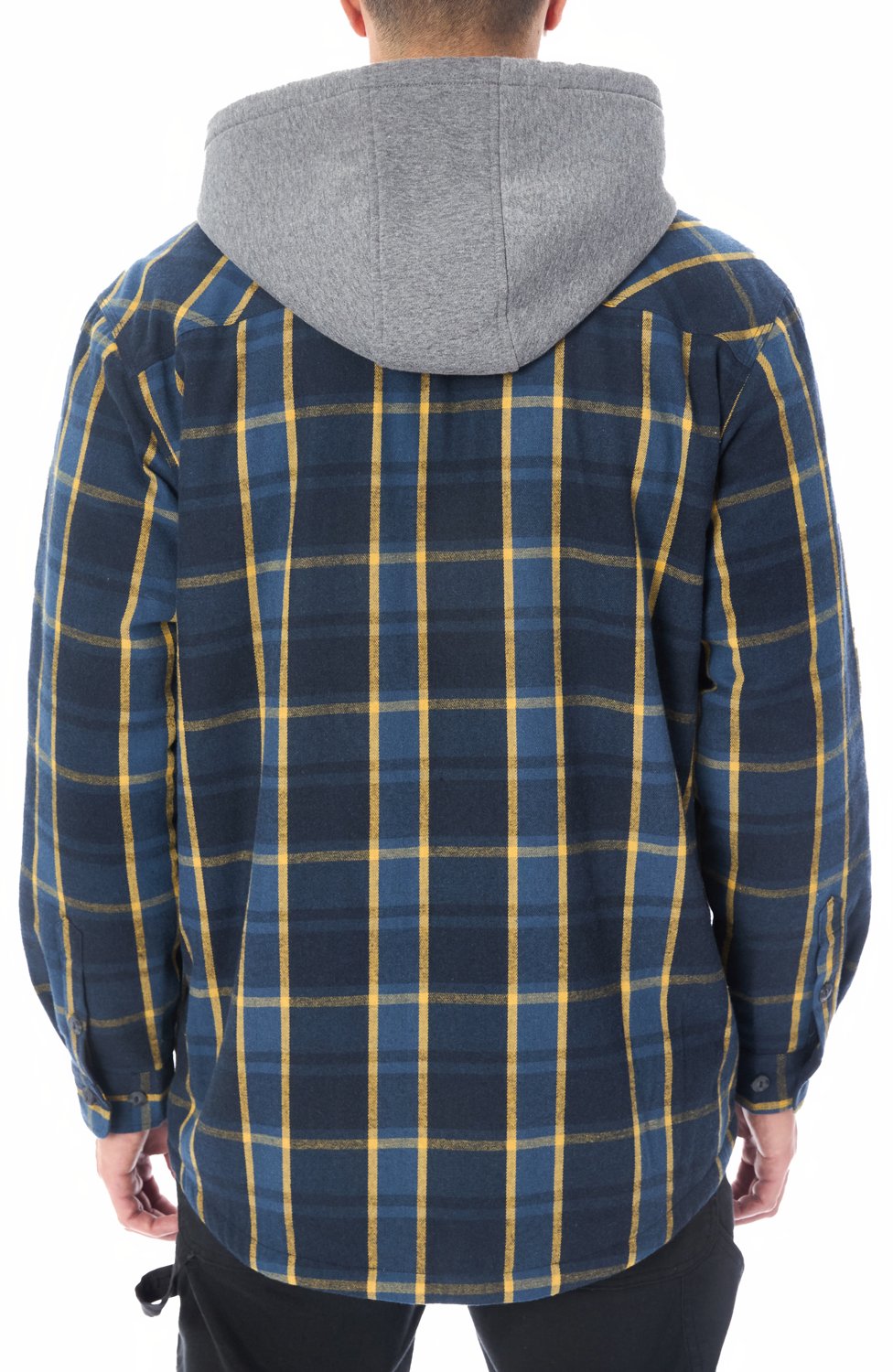 Smith's Workwear Men's Sherpa-Lined Hooded Shirt-Jacket with Inset - view number 2