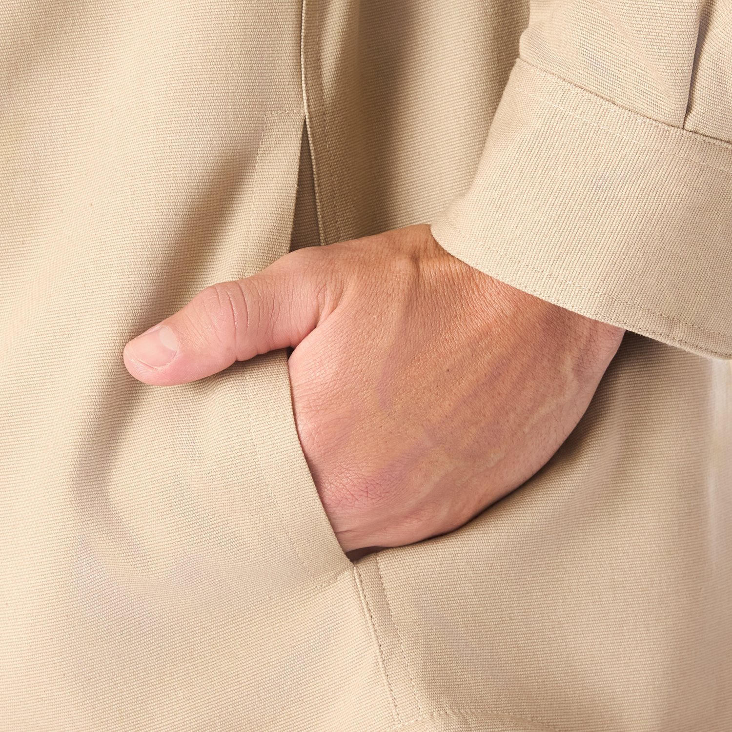 Smith's Workwear Men's Sherpa-Lined Canvas Snap Shirt-Jacket - view number 3